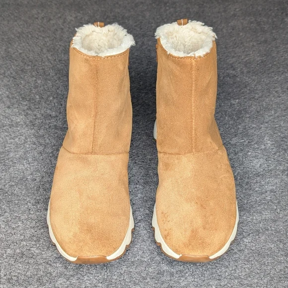 Sorel Kinetic Ankle Boots Waterproof Suede Tan Women's 7 - Picture 8 of 16